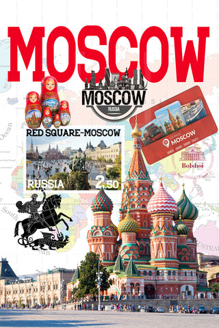 Moscow Retro Poster