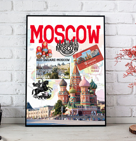 Moscow Retro Poster