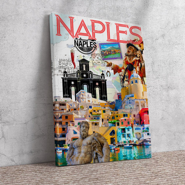 Naples Retro Poster