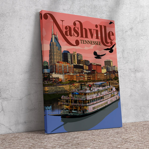 Nashville Retro Poster