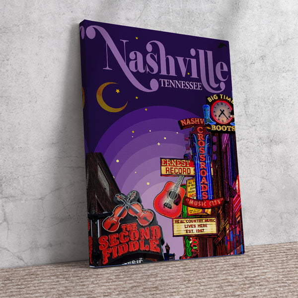 Nashville Retro Poster