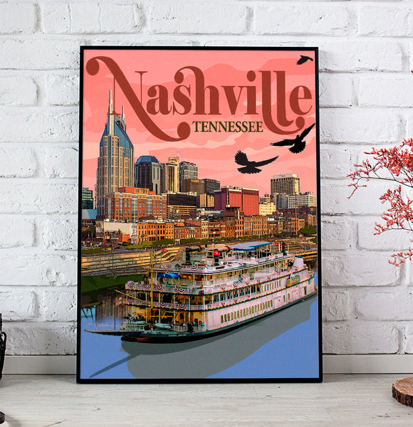 Nashville Retro Poster 2