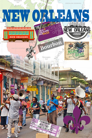 New Orleans Retro Poster