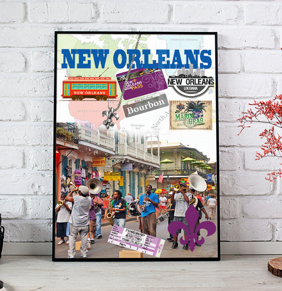 new orleans Retro Poster