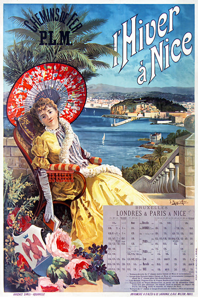 L'Hiver à Nice, France (1892) - Hugo d'Alesi Poster