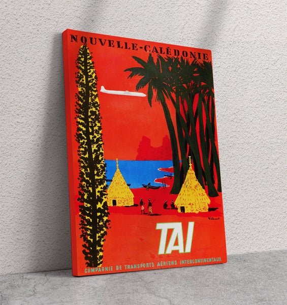 Nouvelle Caledonie (New Caledonia) by TAI Vintage Travel Poster