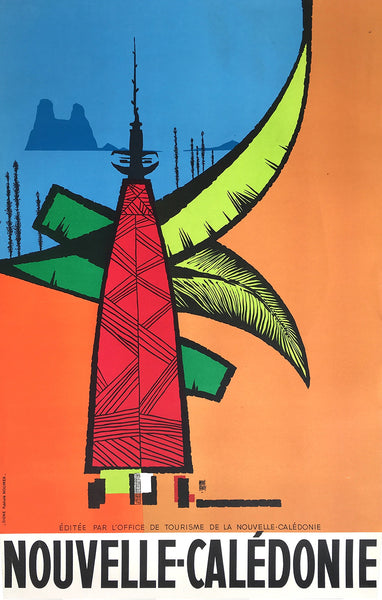 Nouvelle Caledonie (New Caledonia) Vintage Travel Poster