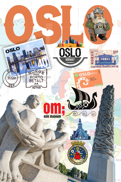 Oslo Retro Poster