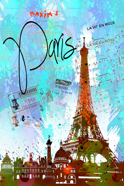 Paris Retro Poster