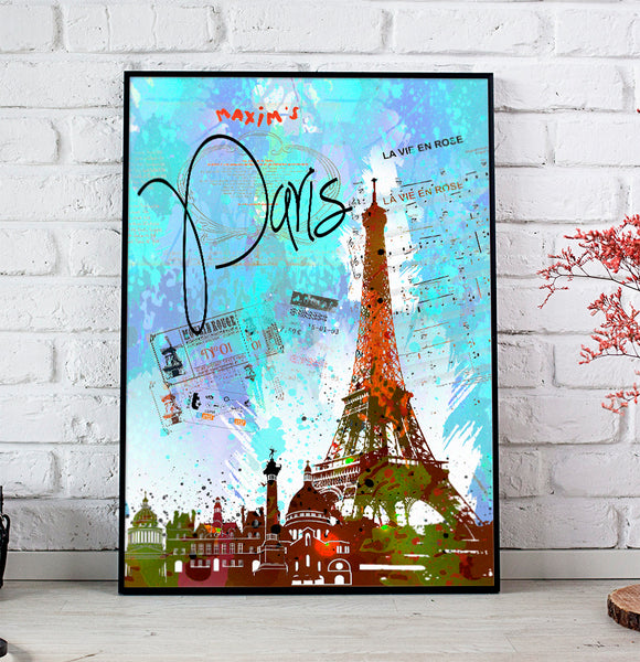 Paris Retro Poster