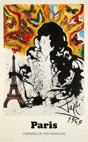 Paris Poster  by Salvador Dali  1969
