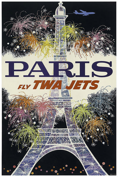 Paris - World of TWA-TWA Airlines Poster by David Klein  