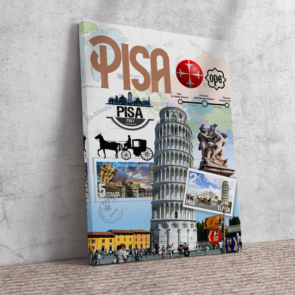 Pisa Retro Poster