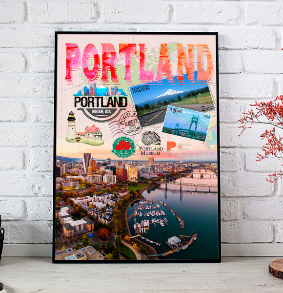 Portland Retro Poster