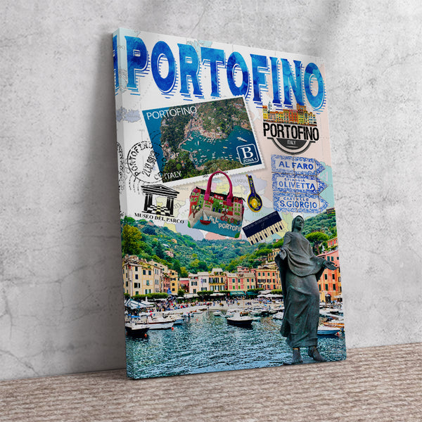 Portofino Retro Poster