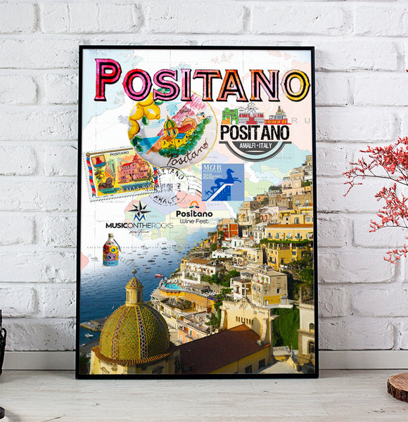 Positano Retro Poster