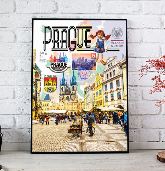 Prague Retro Poster