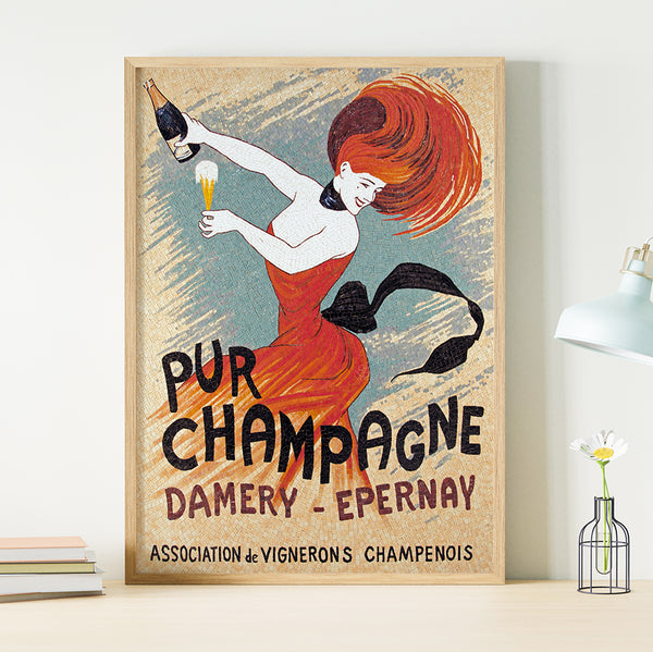 Pur Champagne Advertising Poster