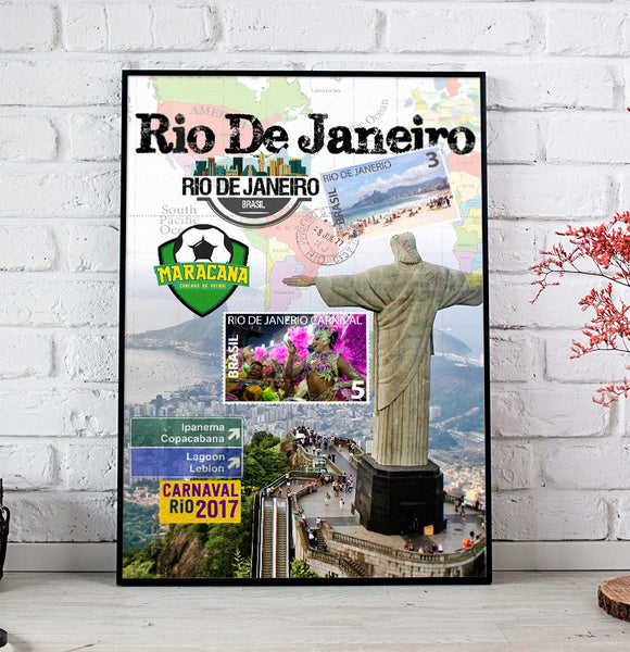 Rio De Janeiro Retro Poster