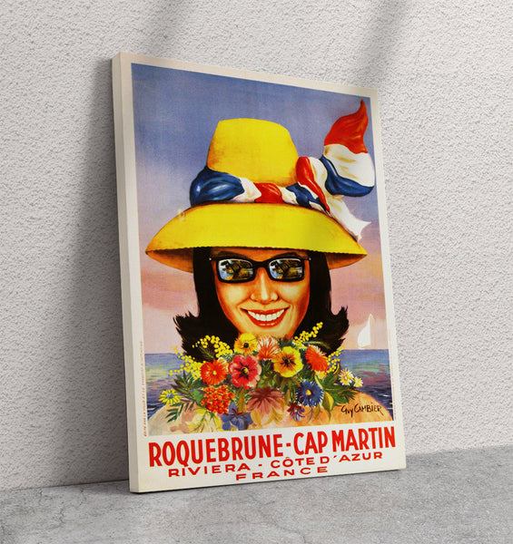 Roquebrune-Cap Martin Riviera -Cıte d'Azur France Poster  by Guy Cambier