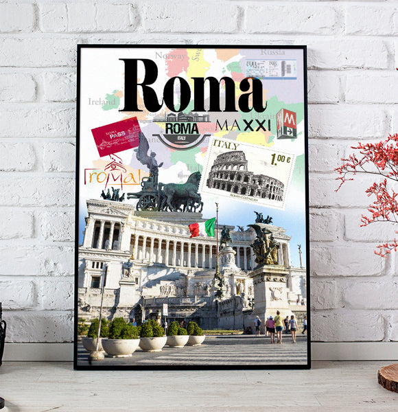 Roma Retro Poster