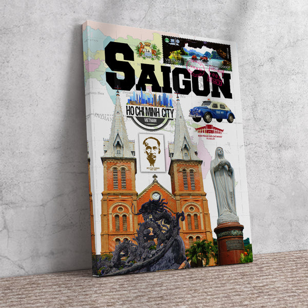 Saigon Retro Poster