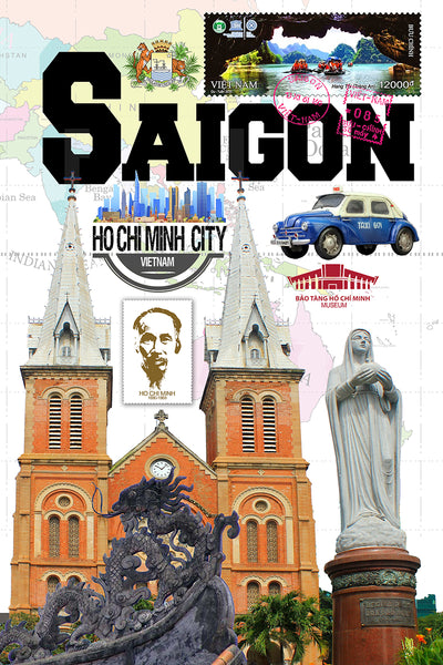 Saigon Retro Poster