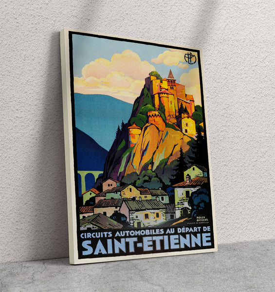 Saint Etienne PLM Railways Poster