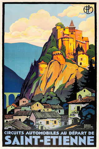 Saint Etienne PLM Railways Poster