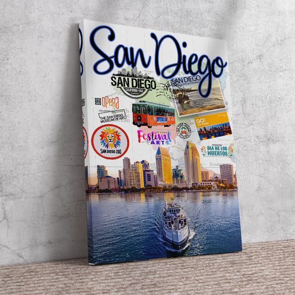 San Diego Retro Poster