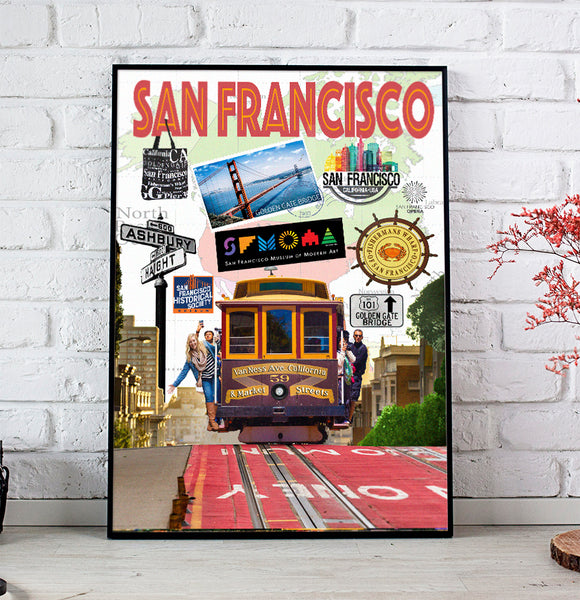 San Francisco Retro Poster