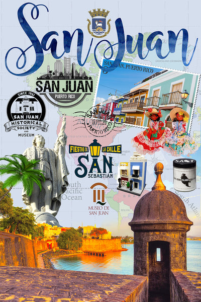 San Juan Retro Poster