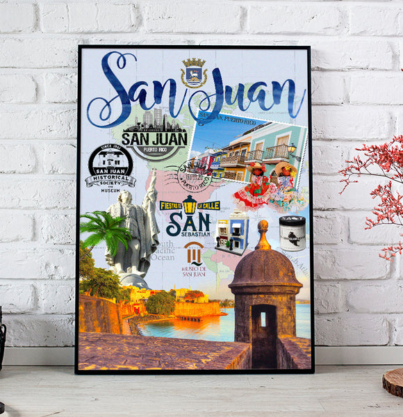 San Juan Retro Poster