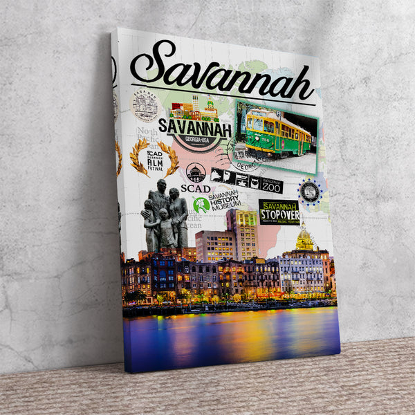 Savannah Retro Poster