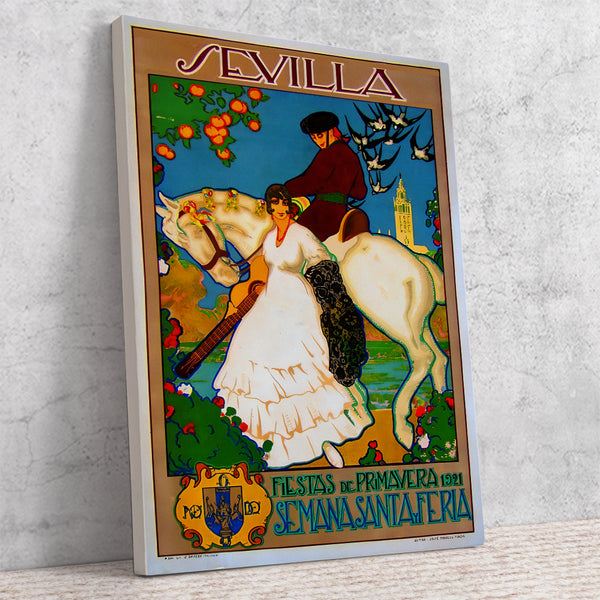 1921 Sevilla Fiestas de Primavera poster by Morell