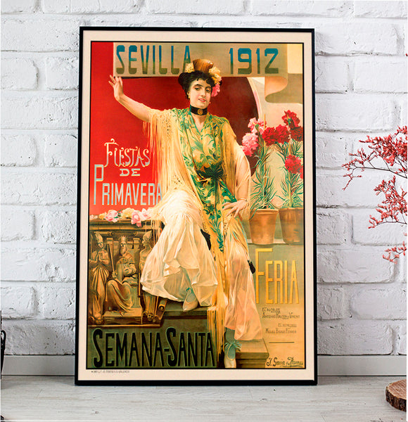 Poster Fiestas de Primavera 1912 by José García Ramos