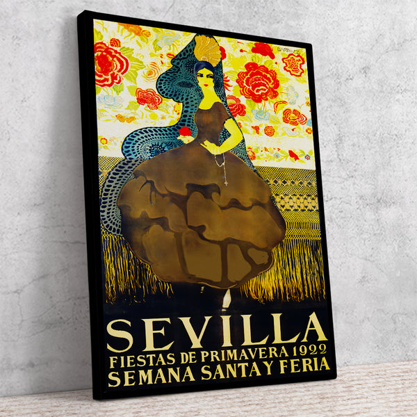 Sevilla Festival Poster-Semana Santa Y Feria de Abril 1922 Salvador Bartolozzi