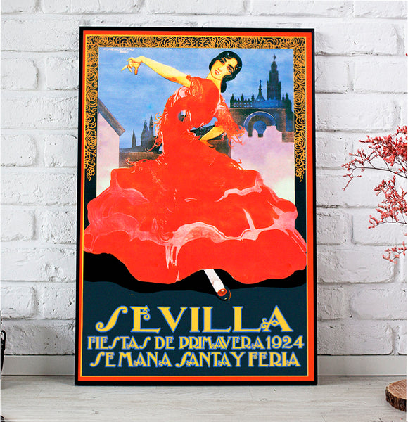 Sevilla Fiestas de Primavera  Poster 1924