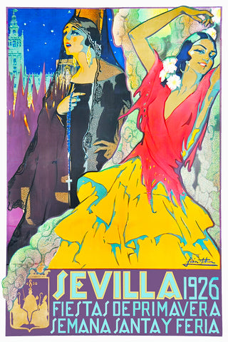 Sevilla Fiestas de Primavera 1926 Poster