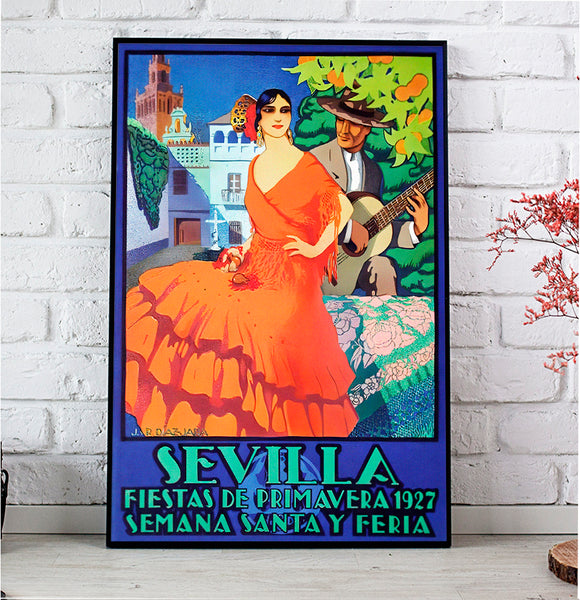 Sevilla  Festival Poster-Semana Santa Y Feria de Abril 1927