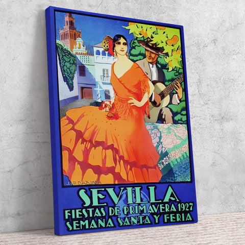 Sevilla  Festival Poster-Semana Santa Y Feria de Abril 1927