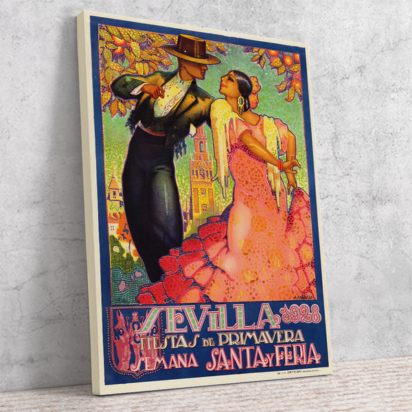 Sevilla  Festival Poster-Semana Santa Y Feria de Abril 1928