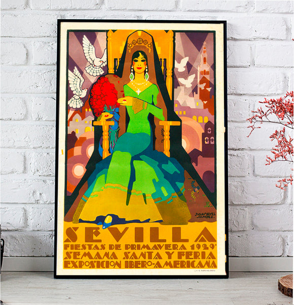 Sevilla Fiestas de Primavera 1929 Poster