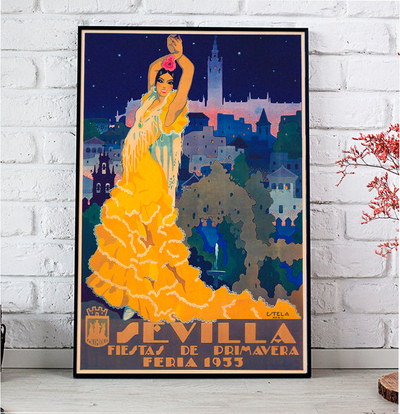 Sevilla Festival Poster-Semana Santa Y Feria de Abril 1933 by  Enrique Estela-Anton