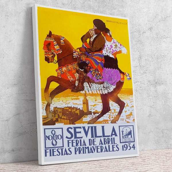 Sevilla Feria de Abril 1934 Poster Canvas