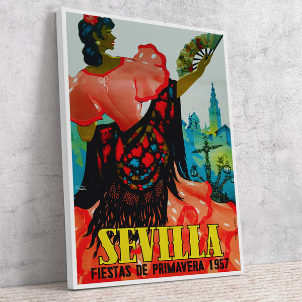 Sevilla Festival Poster-Semana Santa Y Feria de Abril 1944 by Corrida Guillarmo Bonilla