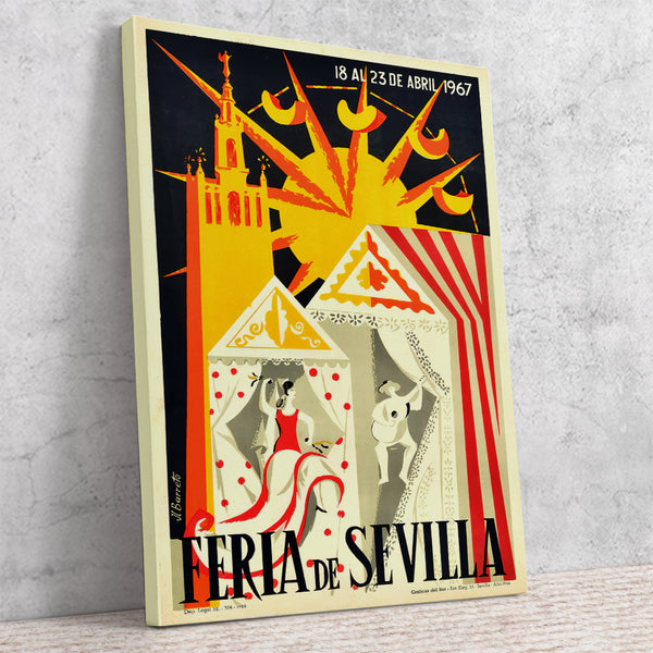 Sevilla Festival Poster-Semana Santa Y Feria de Abril 1967 by JL Baretto