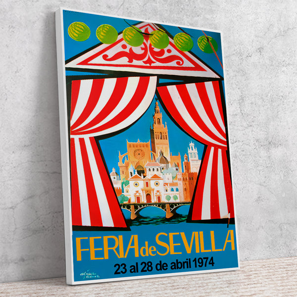 Sevilla Festival Poster-Semana Santa 1974 Vintage Travel Poster by José Álvarez Gámez