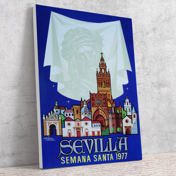 Sevilla Festival Poster-Semana Santa 1977 Vintage Travel Poster