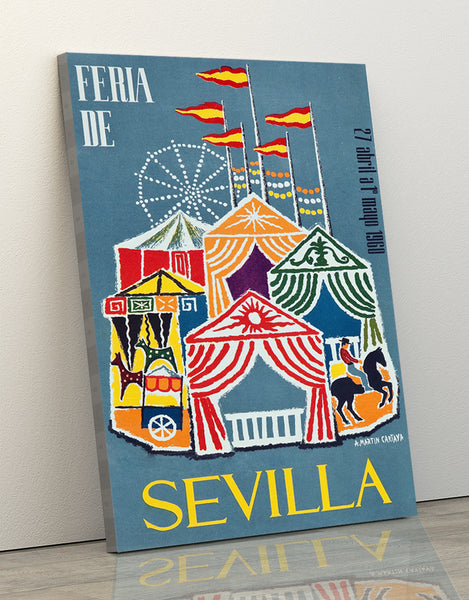 Sevilla Festival Poster Feria de Abril 1960 by Martin Castaya, A